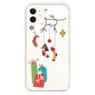 For iPhone 11 Trendy Cute Christmas Patterned Case Clear TPU Cover Phone Cases(Black Tree Gift) - 1