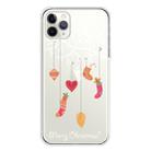 For iPhone 11 Pro Max Trendy Cute Christmas Patterned Case Clear TPU Cover Phone Cases(White Tree Gift) - 1