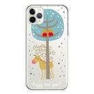 For iPhone 11 Pro Max Trendy Cute Christmas Patterned Case Clear TPU Cover Phone Cases(Lovers and Deer) - 1