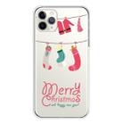 For iPhone 11 Pro Max Trendy Cute Christmas Patterned Case Clear TPU Cover Phone Cases(Christmas Suit) - 1