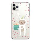 For iPhone 11 Pro Trendy Cute Christmas Patterned CaseTPU Cover Phone Cases(Gift Rabbit) - 1