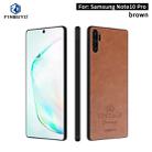 For Galaxy Note10 Pro PINWUYO Pin Rui Series Classical Leather, PC + TPU + PU Leather Waterproof And Anti-fall All-inclusive Protective Shell(Brown) - 1