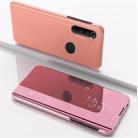 For Xiaomi Redmi Note 8 Plating Mirror Horizontal Flip Leather Case with Bracket Holster(Rose Gold) - 1