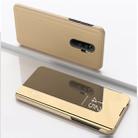 For Xiaomi Redmi Note 8 Pro Plating Mirror Horizontal Flip Leather with Bracket Holster(Gold) - 1