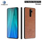 For Xiaomi RedMi Note 8 Pro PINWUYO Pin Rui Series Classical Leather, PC + TPU + PU Leather Waterproof And Anti-fall All-inclusive Protective Shell(Brown) - 1