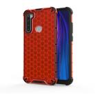 For OPPO Realme 5 Pro Shockproof Honeycomb PC + TPU Case(Red) - 1
