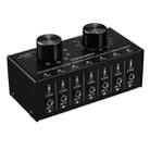 B017 6 Input 1 Output Audio Signal Selection Switcher Output Volume Adjustment Control 3.5mm Interface - 1
