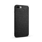 For iPhone 8 Plus / 7 Plus Litchi PU Leather Anti-falling TPU Protective Case(Black) - 1