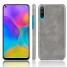 For Huawei Honor Play 3  Shockproof Litchi Texture PC + PU Case(Gray) - 1