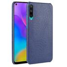 For Huawei Honor Play 3  Shockproof Crocodile Texture PC + PU Case(Blue) - 1