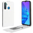 For OPPO Realme 5 Crazy Horse Vertical Flip Leather Protective Case(White) - 1