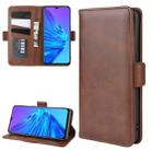 For OPPO Realme 5 Dual-side Magnetic Buckle Horizontal Flip Leather Case with Holder & Card Slots & Wallet & Photo Frame(Brown) - 1