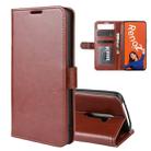 For OPPO RENO2  R64 Texture Single Fold Horizontal Flip Leather Case with Holder & Card Slots & Wallet(Brown) - 1