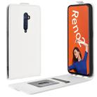 For OPPO RENO2  Crazy Horse Vertical Flip Leather Protective Case(White) - 1