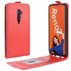 For OPPO RENO2  Crazy Horse Vertical Flip Leather Protective Case(Red) - 1