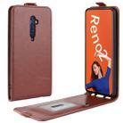 For OPPO RENO2  Crazy Horse Vertical Flip Leather Protective Case(Brown) - 1