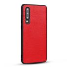 For Huawei P30 Litchi PU Leather Anti-falling TPU Protective Case(Red) - 1