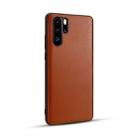 For Huawei P30 Pro Lychee Grain Cortex Anti-falling TPU Mobile Phone Shell Protective Case(Brown) - 1