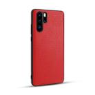 For Huawei P30 Pro Lychee Grain Cortex Anti-falling TPU Mobile Phone Shell Protective Case(Red) - 1