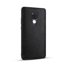 For Huawei Mate 20X Lychee Grain Cortex Anti-falling TPU Mobile Phone Shell Protective Case(Black) - 1