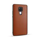 For Huawei Mate 20X Lychee Grain Cortex Anti-falling TPU Mobile Phone Shell Protective Case(Brown) - 1