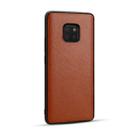 For Huawei Mate20 Pro Lychee Grain Cortex Anti-falling TPU Mobile Phone Shell Protective Case(Brown) - 1