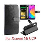 For Xiaomi MI CC9 Crazy Horse Texture Horizontal Flip Leather Case with Holder & Card Slots & Wallet & Photo Frame(Black) - 1