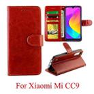 For Xiaomi MI CC9 Crazy Horse Texture Horizontal Flip Leather Case with Holder & Card Slots & Wallet & Photo Frame(Brown) - 1