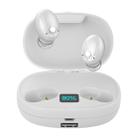 T5S TWS Bluetooth5.0 Earphone Large Capacity Power Bank Smart LED Display Binaural Wireless Hi-fi Headset(White) - 1