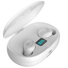 T5S TWS Bluetooth5.0 Earphone Large Capacity Power Bank Smart LED Display Binaural Wireless Hi-fi Headset(White) - 9