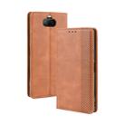 For Sony Xperia 8 Magnetic Buckle Retro Crazy Horse Texture Horizontal Flip Leather Case with Holder & Card Slots & Photo Frame(Brown) - 1