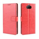 For Sony Xperia 8 Retro Crazy Horse Texture Horizontal Flip Leather Case , with Holder & Card Slots & Photo Frame(Red) - 1