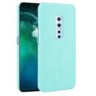 For Vivo V17 Pro Shockproof Crocodile Texture PC + PU Case(Light green) - 1