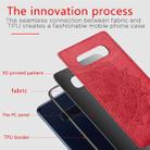 For Galaxy S10e Embossed Mandala Pattern PC + TPU + Fabric Phone Case with Lanyard & Magnetic(Red) - 4
