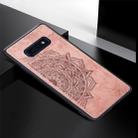 For Galaxy S10e Embossed Mandala Pattern PC + TPU + Fabric Phone Case with Lanyard & Magnetic(Rose Gold) - 2