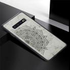 For Galaxy S10 Embossed Mandala Pattern PC + TPU + Fabric Phone Case with Lanyard & Magnetic(Gray) - 2
