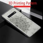 For Galaxy S10 Embossed Mandala Pattern PC + TPU + Fabric Phone Case with Lanyard & Magnetic(Gray) - 9