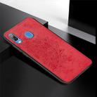 For Galaxy A30 & A20 Embossed Mandala Pattern PC + TPU + Fabric Phone Case with Lanyard & Magnetic(Red) - 2