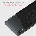 For Galaxy M10 Embossed Mandala Pattern PC + TPU + Fabric Phone Case with Lanyard & Magnetic(Black) - 6