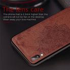 For Galaxy M10 Embossed Mandala Pattern PC + TPU + Fabric Phone Case with Lanyard & Magnetic(Brown) - 5