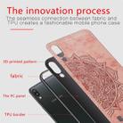 For Galaxy M10 Embossed Mandala Pattern PC + TPU + Fabric Phone Case with Lanyard & Magnetic(Rose Gold) - 4
