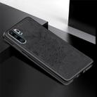 For Huawei P30 Pro Embossed Mandala Pattern PC + TPU + Fabric Phone Case with Lanyard & Magnetic(Black) - 1