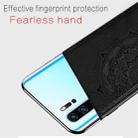 For Huawei P30 Pro Embossed Mandala Pattern PC + TPU + Fabric Phone Case with Lanyard & Magnetic(Black) - 4