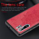 For Huawei P30 Pro Embossed Mandala Pattern PC + TPU + Fabric Phone Case with Lanyard & Magnetic(Black) - 5