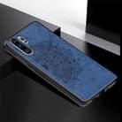 For Huawei P30 Pro Embossed Mandala Pattern PC + TPU + Fabric Phone Case with Lanyard & Magnetic(Blue) - 2