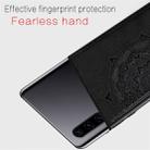 For Huawei P30 Embossed Mandala Pattern PC + TPU + Fabric Phone Case with Lanyard & Magnetic(Black) - 4