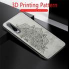 For Huawei P30 Embossed Mandala Pattern PC + TPU + Fabric Phone Case with Lanyard & Magnetic(Gray) - 7