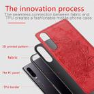 For Huawei P30 Embossed Mandala Pattern PC + TPU + Fabric Phone Case with Lanyard & Magnetic(Red) - 4