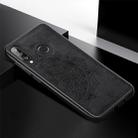For Huawei P30 Lite & Nova 4E Embossed Mandala Pattern PC + TPU + Fabric Phone Case with Lanyard & Magnetic(Black) - 1