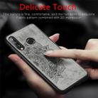 For Huawei P30 Lite & Nova 4E Embossed Mandala Pattern PC + TPU + Fabric Phone Case with Lanyard & Magnetic(Black) - 7